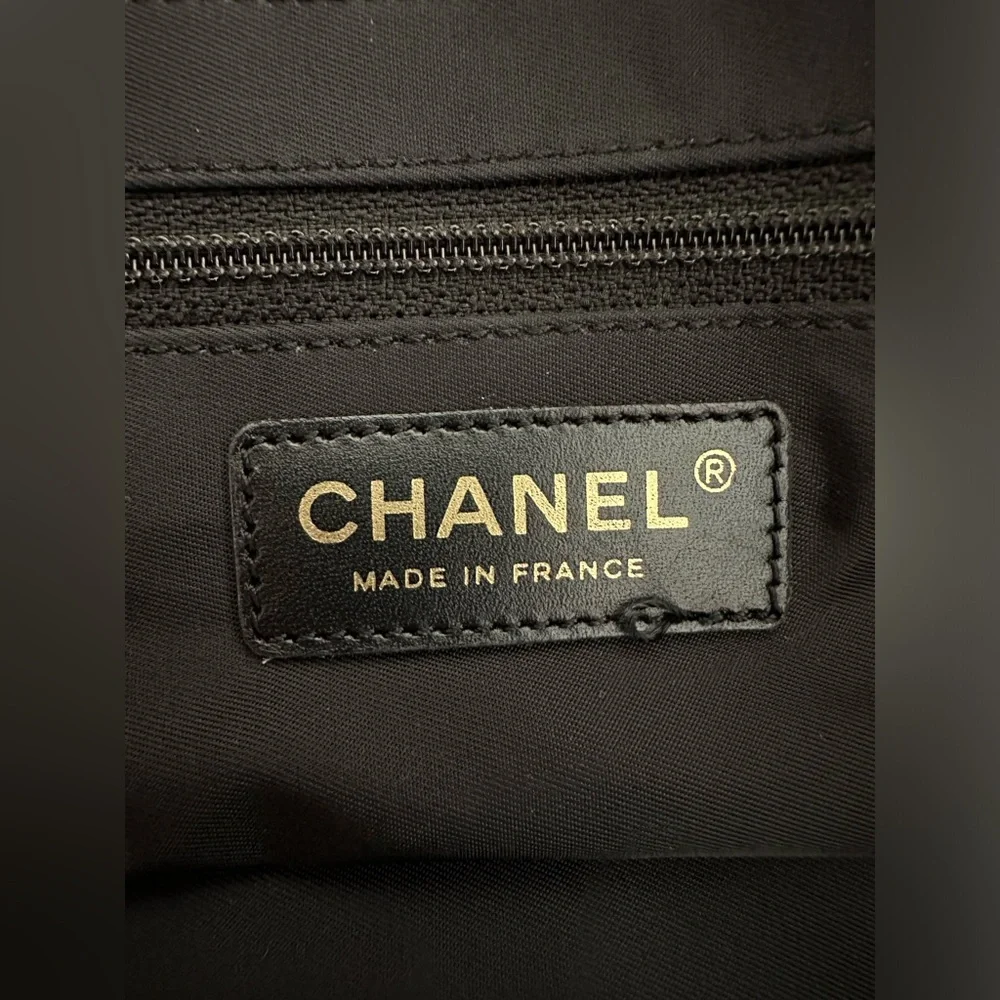 CHANEL Black Travel Line‎ Tote Bag Handbag